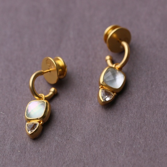 Julie Vos Aquitaine Duo Hoop & Charm Earrings - Picture 5 of 6